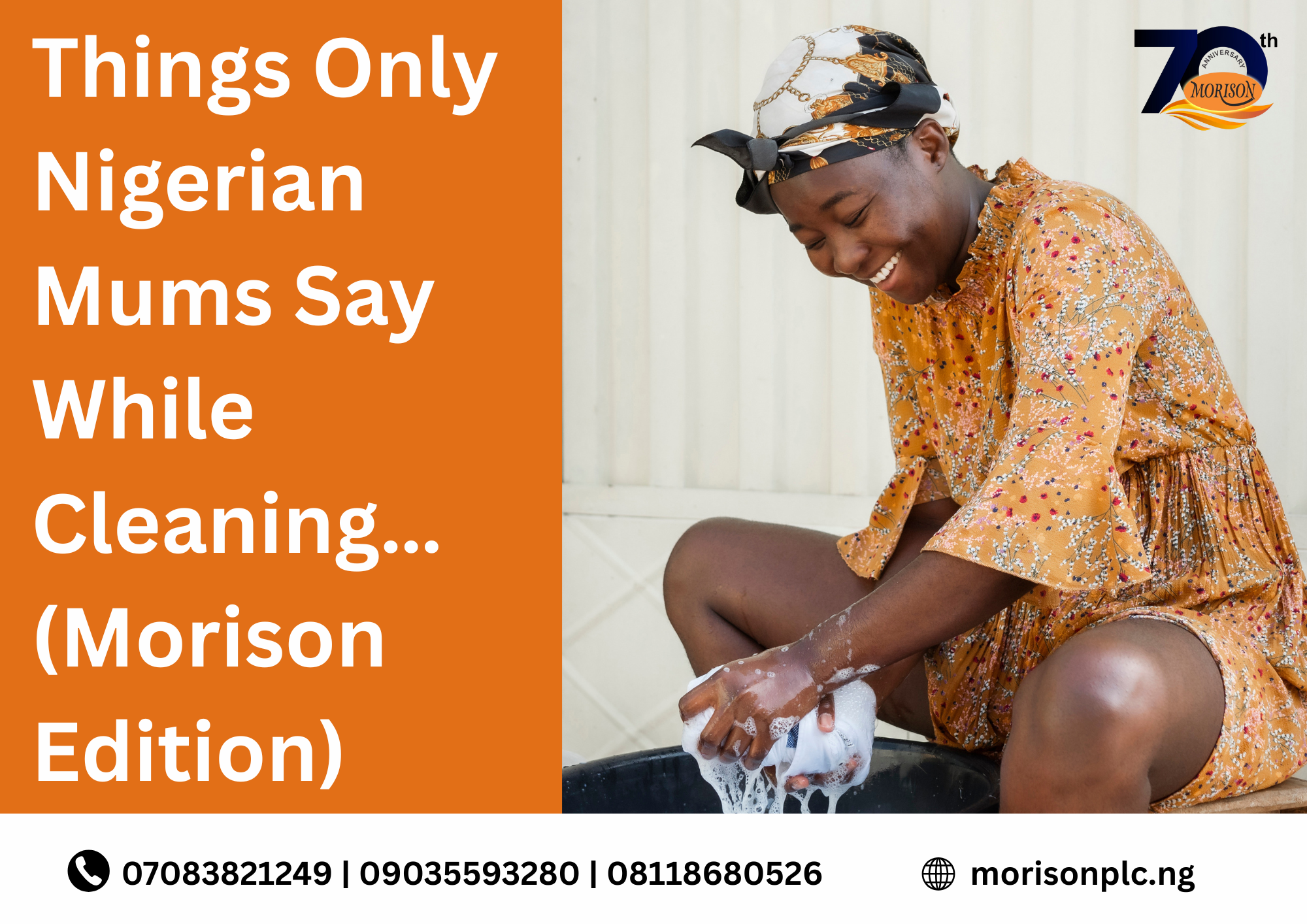 Read more about the article Things Only Nigerian Mums Say While Cleaning… (Morison Edition)
