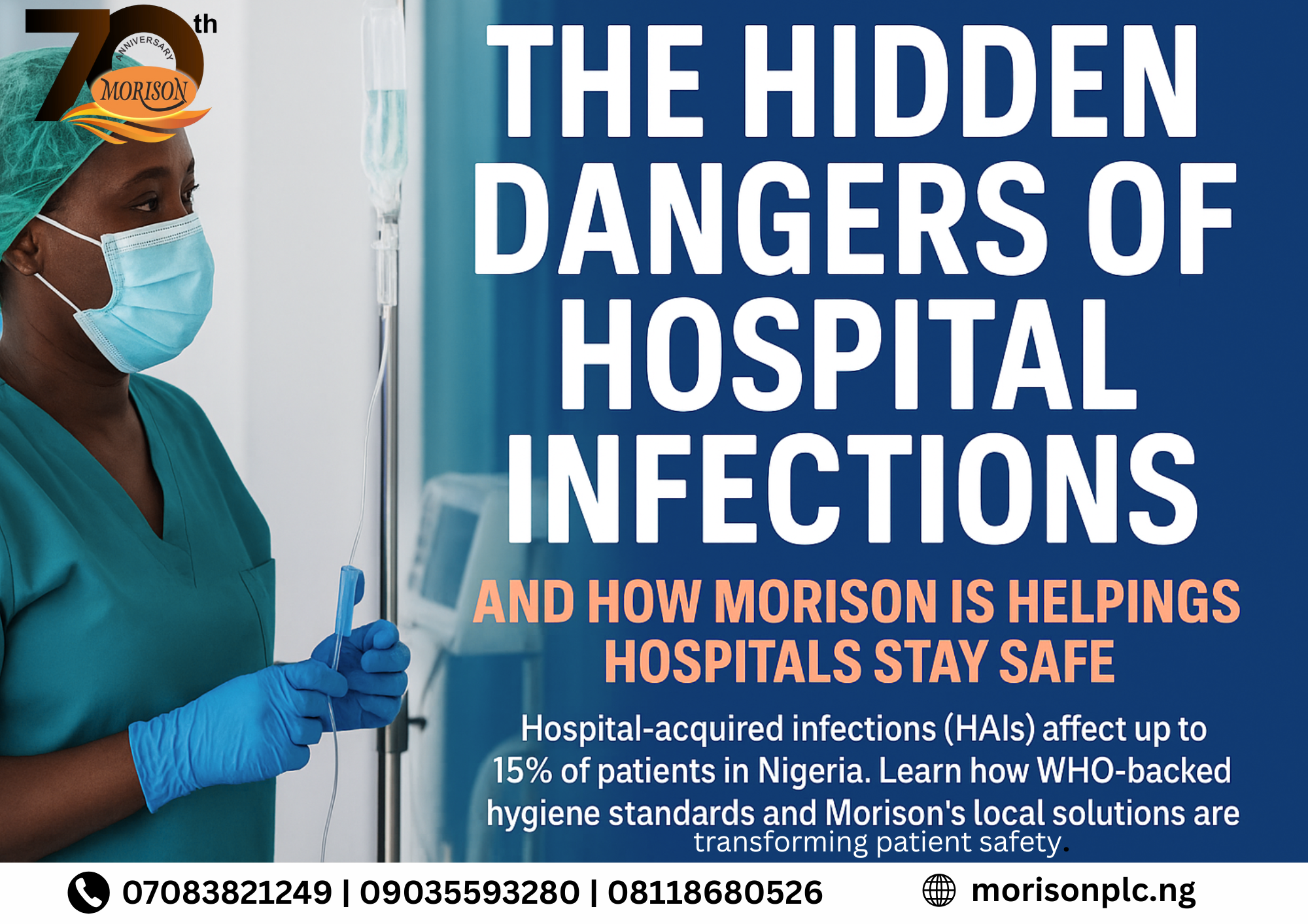 Read more about the article The Hidden Dangers of Hospital Infections (and How Morison is Helping Hospitals Stay Safe)
